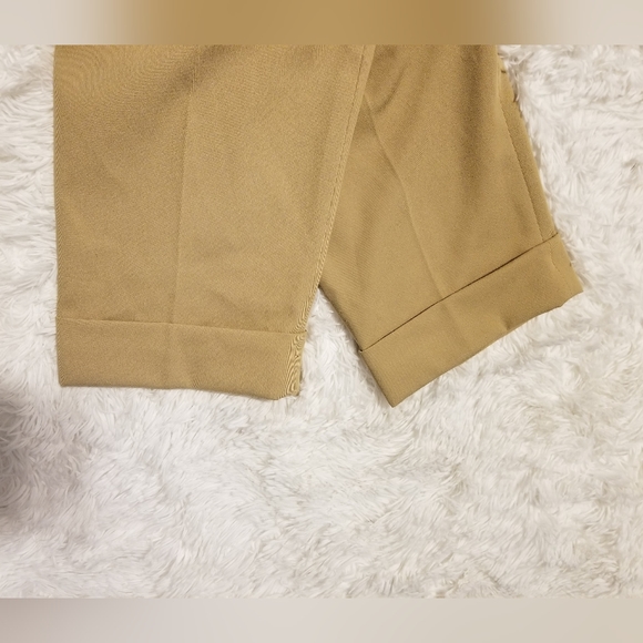 NWT Zara Dress Pants Women's Color Khaki Size 34 Bent From Below - Picture 9 of 14